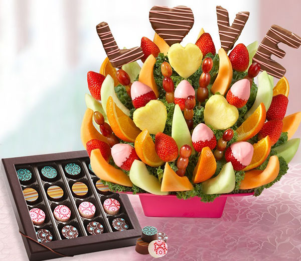 Fruit Bouquets by 1800Flowers.com and Chocolate Works team up to
