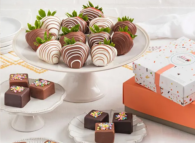 Celebration™ Cheesecake Bites with Drizzled Berries